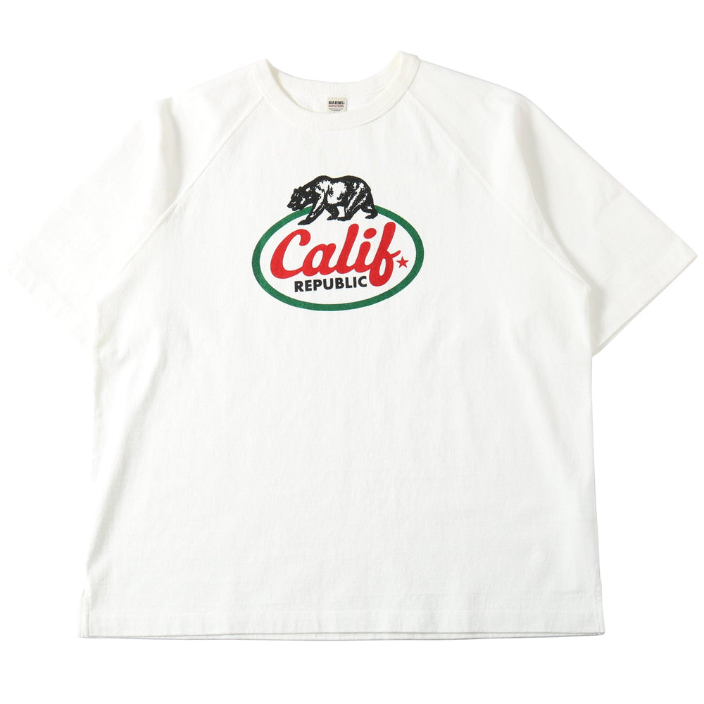 
                  
                    Load image into gallery viewer 10/- 90&amp;#39;s Heavyweight  S/S Print T-shirt【Calif REPUBLIC】BR-25231
                  
                