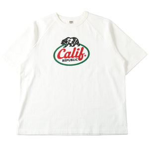 
                  
                    Load image into gallery viewer 10/- 90&amp;#39;s Heavyweight  S/S Print T-shirt【Calif REPUBLIC】BR-25231
                  
                