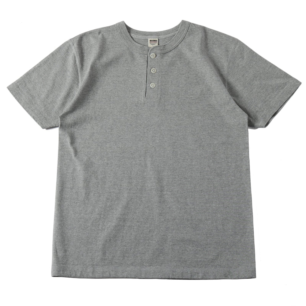 
                  
                    Load image into gallery viewer 【Official website only】“STANDARD” COZUN Henry Neck T-Shirt 【Button Works】BR-8146BW
                  
                