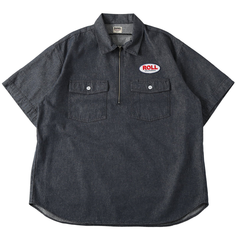 
                  
                    Load image into gallery viewer Worker Half Zip S/S Shirt【ROLL】BR-25210
                  
                