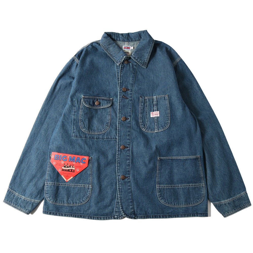 
                  
                    Load image into gallery viewer BARNS OUTFITTERS × BIGMAC Denim Coverall【Collaboration】BR-24421
                  
                