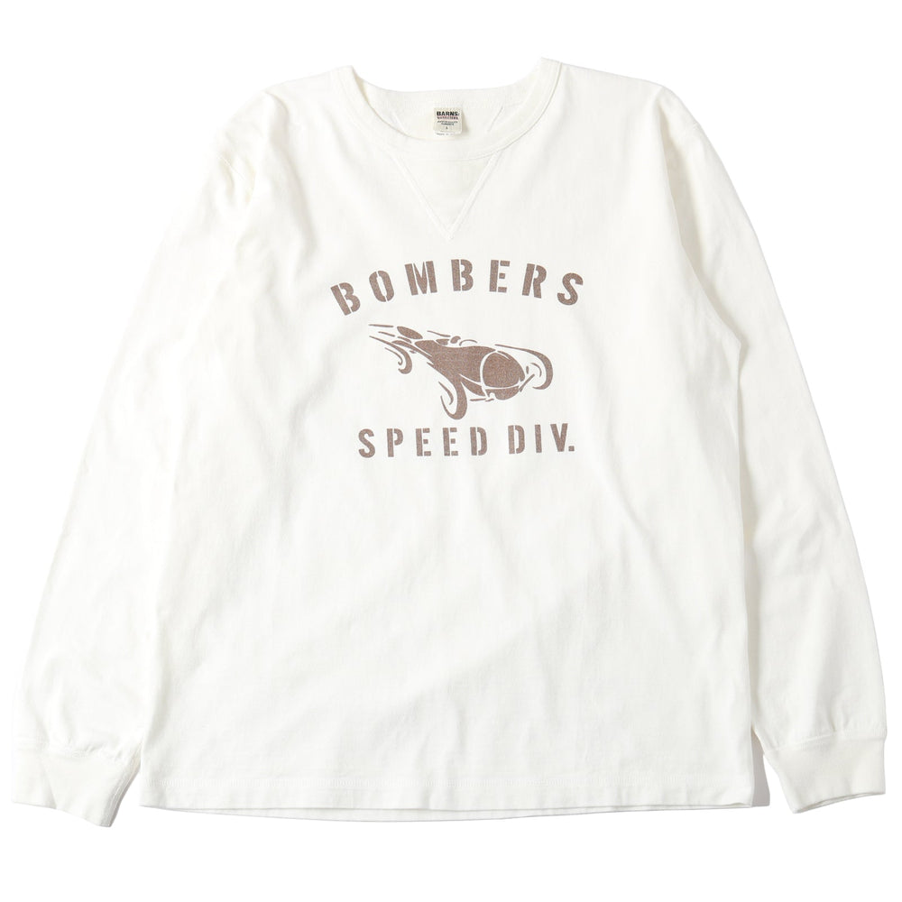 
                  
                    Load image into gallery viewer 14/- COZUN Double V Gusset L/S Print T-shirt【BOMBERS】BR-24407
                  
                