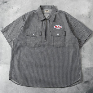 
                  
                    Load image into gallery viewer Worker Half Zip S/S Shirt【ROLL】BR-25210
                  
                