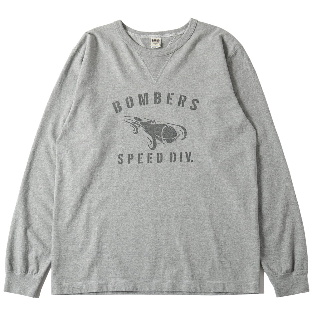 
                  
                    Load image into gallery viewer 14/- COZUN Double V Gusset L/S Print T-shirt【BOMBERS】BR-24407
                  
                