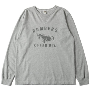 
                  
                    Load image into gallery viewer 14/- COZUN Double V Gusset L/S Print T-shirt【BOMBERS】BR-24407
                  
                