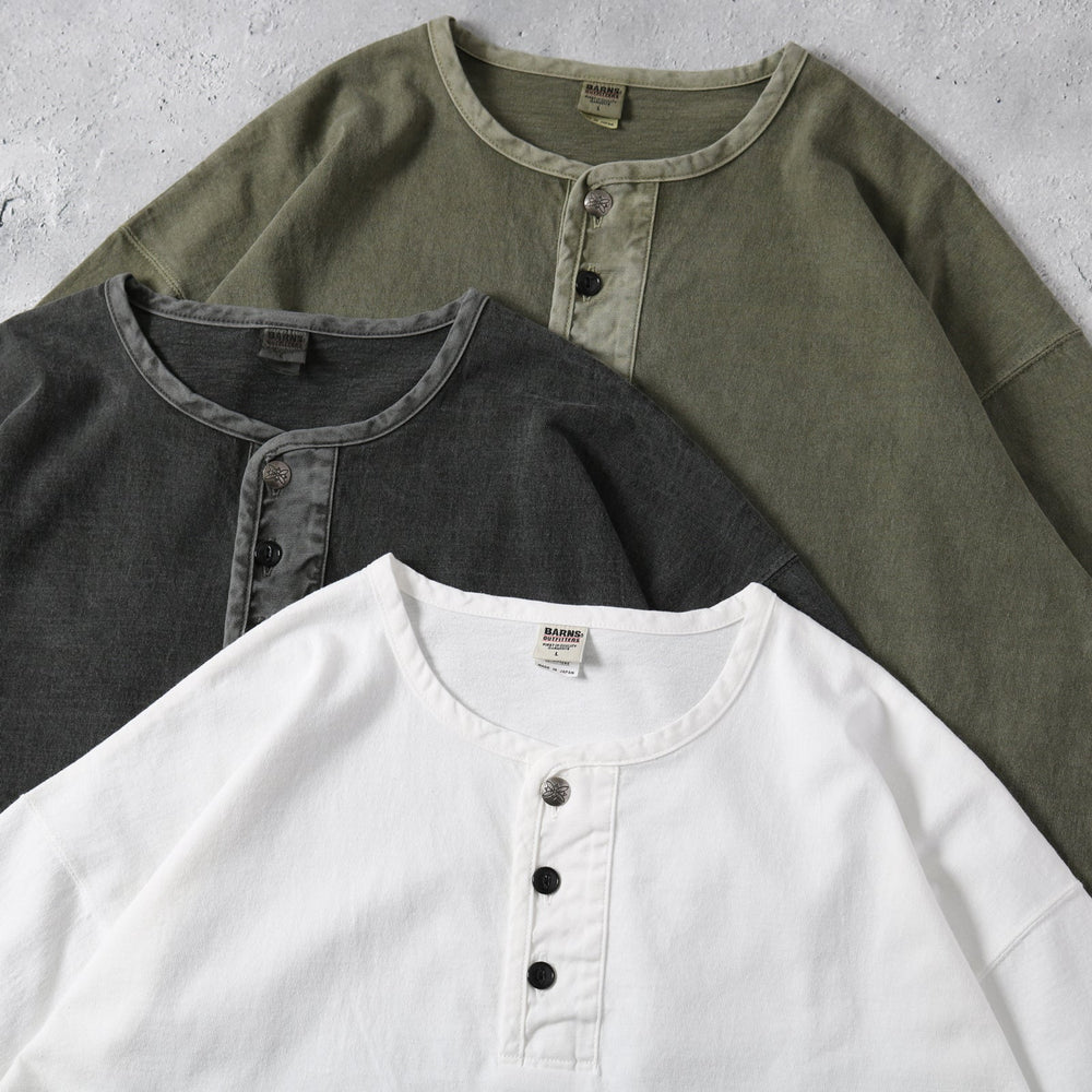 
                  
                    Load image into gallery viewer 【BIG COZUN】14/- COZUN Native Concho Work Henley Neck T-Shirt【Button Works】BR-25207
                  
                