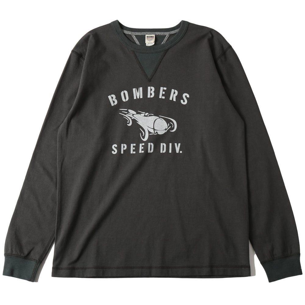 
                  
                    Load image into gallery viewer 14/- COZUN Double V Gusset L/S Print T-shirt【BOMBERS】BR-24407
                  
                