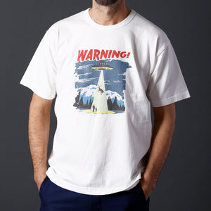 
                  
                    Load image into gallery viewer 【Pigment Dye】Tube S/S Print T-shirt【WARNING!】BR-24247
                  
                