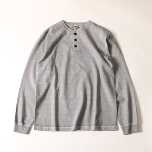 
                  
                    Load image into gallery viewer 【23AW New Color】【pigment dyeing】Henry Neck Long T-shirt
                  
                