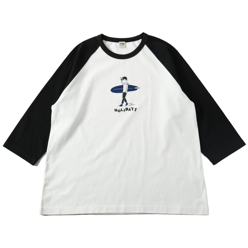 
                  
                    Load image into gallery viewer Classic Heavy 3/4 Sleeve Raglan T-shirt【HOLIDAYS】 BR-24151
                  
                