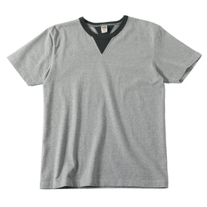 
                  
                    Load image into gallery viewer 【Ringer】“STANDARD” COZUN Double-V Gusset Crew Neck S/S T-Shirt BR-24168
                  
                
