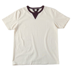 
                  
                    Load image into gallery viewer 【Ringer】“STANDARD” COZUN Double-V Gusset Crew Neck S/S T-Shirt BR-24168
                  
                
