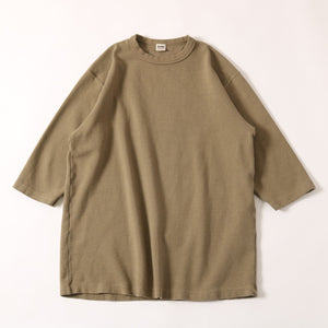 
                  
                    Load image into gallery viewer 【Addition of standard color】Stretch spun milled fabric 3/4 sleeves T-shirt BR-8315
                  
                